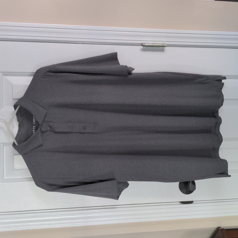 Matte Grey Golf Shirt
